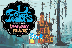 Foster's Home for Imaginary Friends title screen for GameBoy Advance